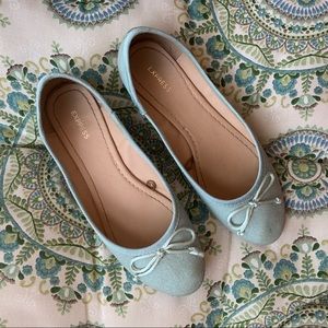 Like New! Mint Sparkle Express Slip-ons
